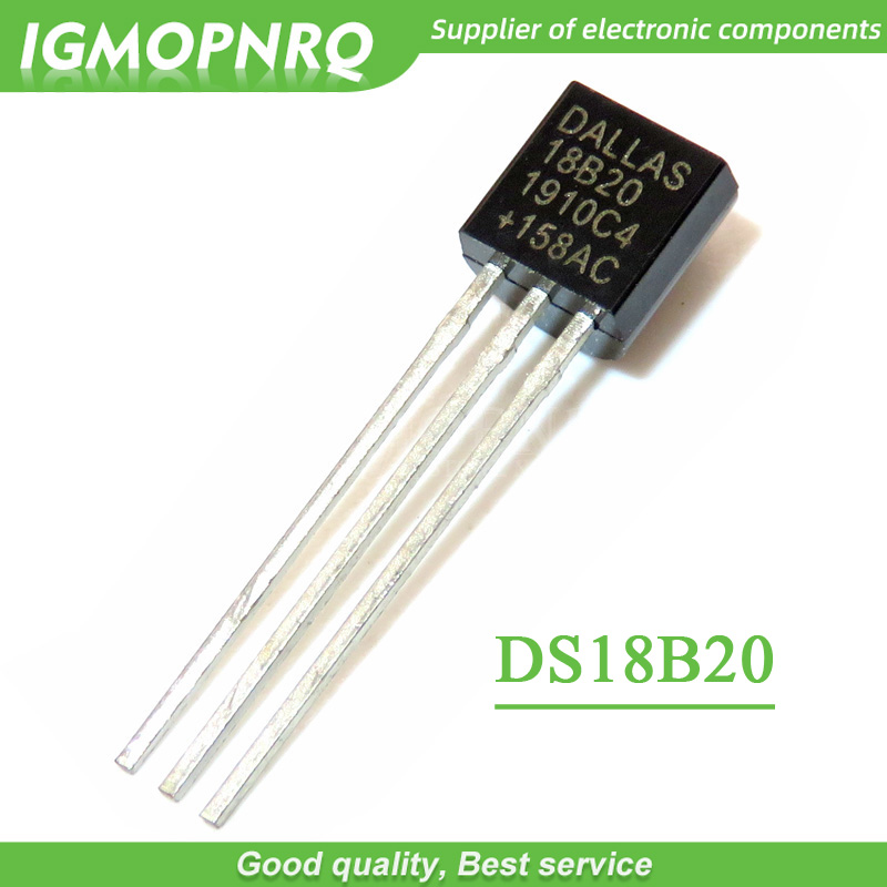 Ds18B20 Temperature Sensor - DS18B20ดอลล่าส์18B20 18S20ถึง-92ชิป IC เซ็นเซอร์วัดอุณหภูมิ100ชิ้น