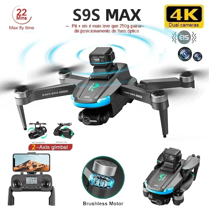 Diy Drone Electronics - ใหม่S9S MAX MINI Drone 4K 2