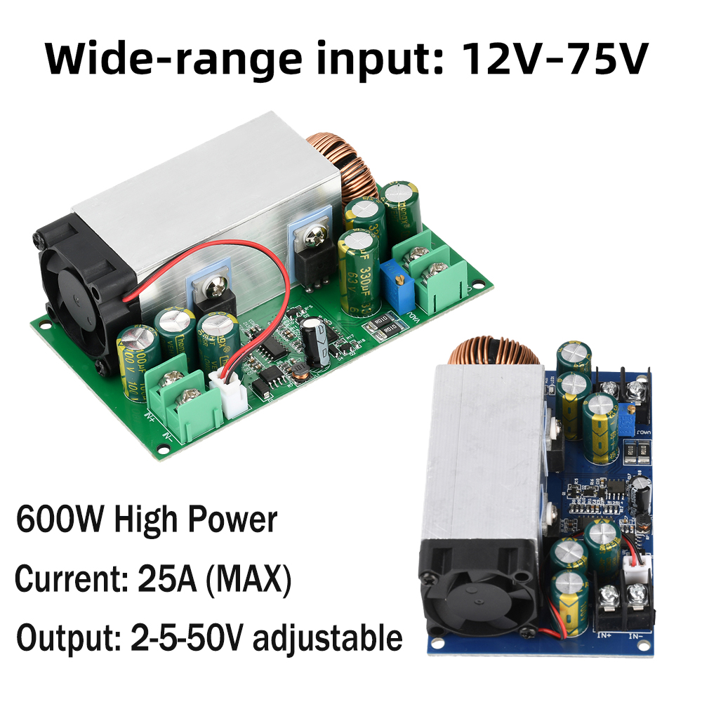 Diy Electronics Power Supply - โมดูลแปลงไฟแบบ Buck Converter DC-DC กำลังไฟ 600W