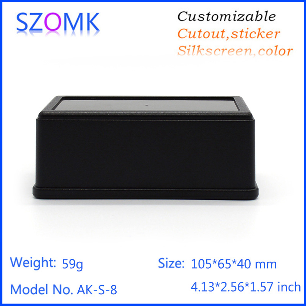 Diy Electronics To Sell - ร้อนขายอุปกรณ์สีดําdiyเปลือกตู้(1ชิ้น) 105*65*40มิลลิเมตรszomkพลาสติกตู้pcbอิเล็กทรอนิกส์กล่องpcbเต้าเสียบกล่อง