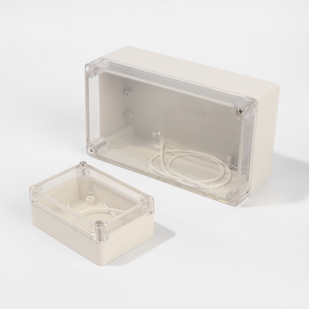 Diy Electronics Box - ตู้กันน้ำสีขาวกล่องเชื่อมต่อพลาสติกอุปกรณ์อิเล็กทรอนิกส์เคสใสกล่องโครงการไฟฟ้า