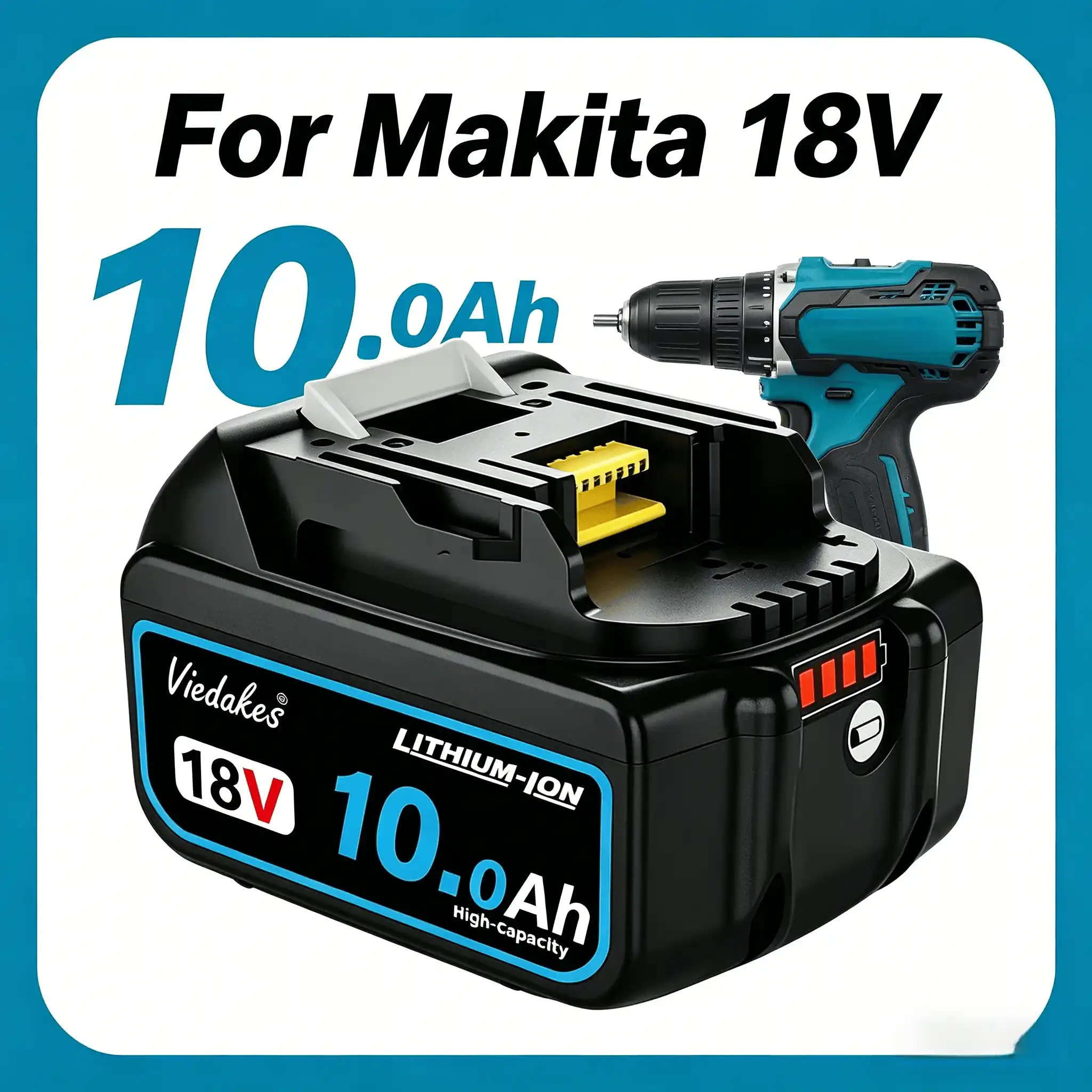 Makita Drill Ddf484 - สำหรับแบตเตอรี่ Makita 18V 12.0Ah ลิเธียมไอออน LXT