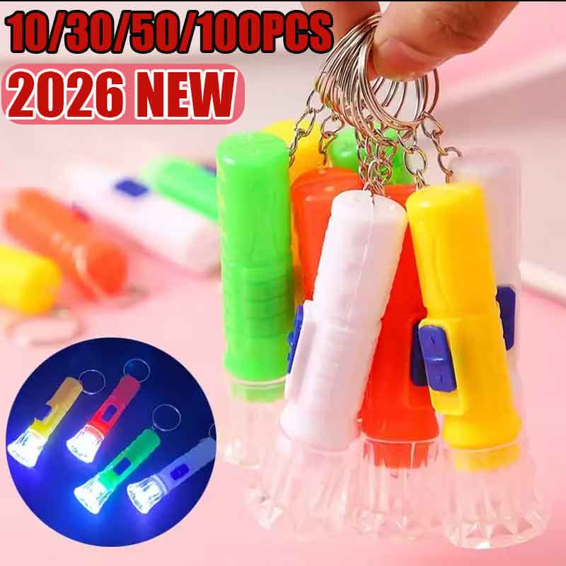 Diy Lamp Electronics - ไฟฉาย LED ขนาดเล็ก 10/30/50/100 ชิ้น ของเล่นสำหรับเด็ก