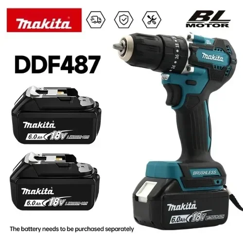 Makita Drill Ddf484 - มากีต้า 100% ของแท้ DDF487 สว่านไขควงไร้สาย 18V