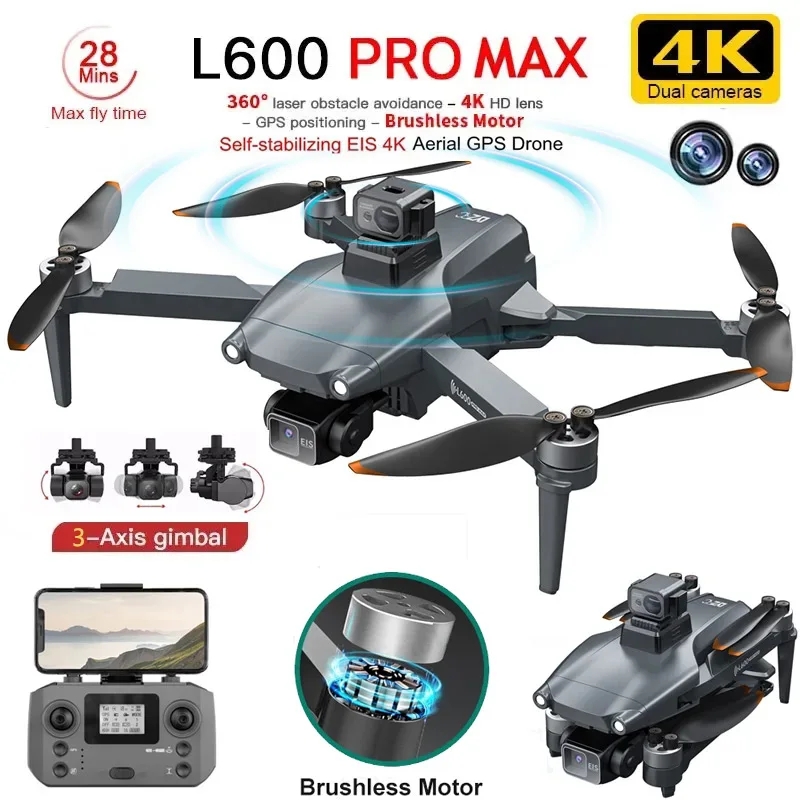 Diy Drone Electronics - L600 PRO MAX GPS Drone Professional