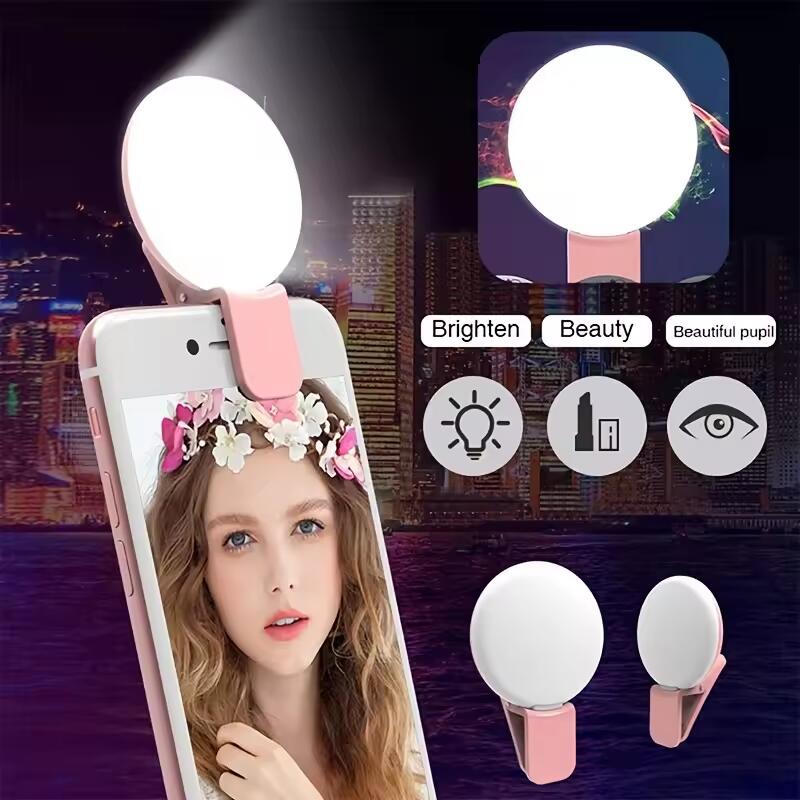 Diy Lamp Electronics - ไฟ LED พกพา ไฟเซลฟี่ขนาดเล็กสำหรับโทรศัพท์มือถือ ปรับได้ ใช้ได้กับสมาร์ทโฟนทุกรุ่น