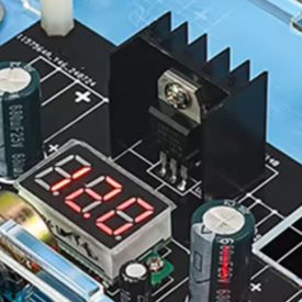 Diy Electronics Power Supply - LM317 ชุดบอร์ดจ่ายไฟควบคุมแรงดันไฟฟ้า DIY ปรับได้ 1.25-12V โมดูลพร้อมโวลต์มิเตอร์สำหรับการเรียนรู้และการทดสอบทางอิเล็กทรอนิกส์