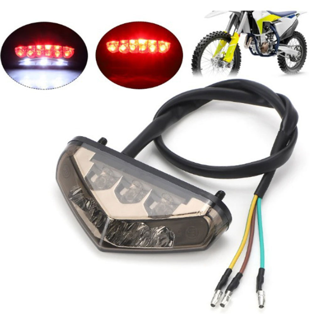 Diy Lamp Electronics - ไฟท้าย LED สำหรับมอเตอร์ไซค์ขนาดเล็ก 12V ไฟเบรกหลัง สำหรับรถ