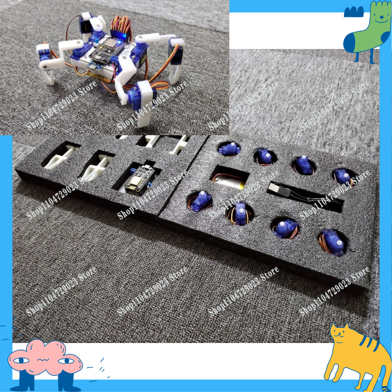 Diy Electronics To Sell - ชุดคิท DIY ไมโครคอนโทรลเลอร์ บล็อกอิเล็กทรอนิกส์สำหรับประกอบหุ่นยนต์แมงมุมสี่ขาแบบไบโอนิค รุ่นขายดีจากผู้ผลิต
