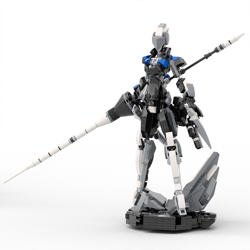 Diy Electronics Pdf - MOC Mech หุ่นยนต์หญิง Lancer Valkyrie ชุดบล็อกอาคาร