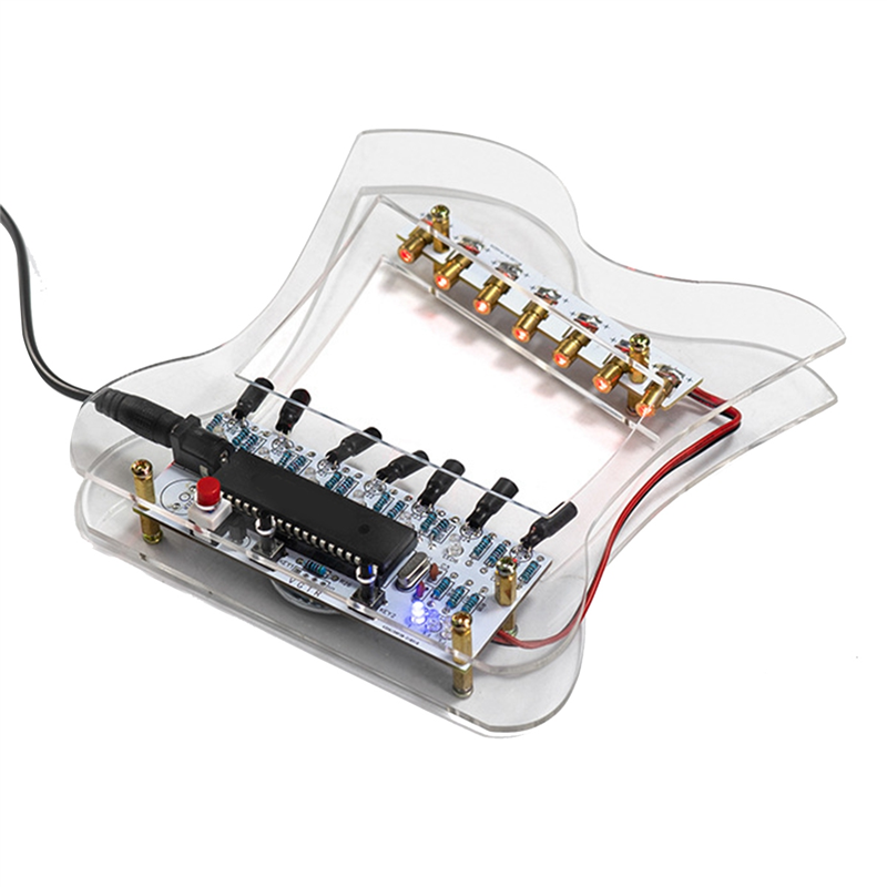 Diy Electronics Music - คุณภาพ DIY ชุดอิเล็กทรอนิกส์ลําโพงบลูทูธสเปกตรัมเพลงบัดกรีฝึก LED แฟลชจอแสดงผลบัดกรีโครงการ Practice