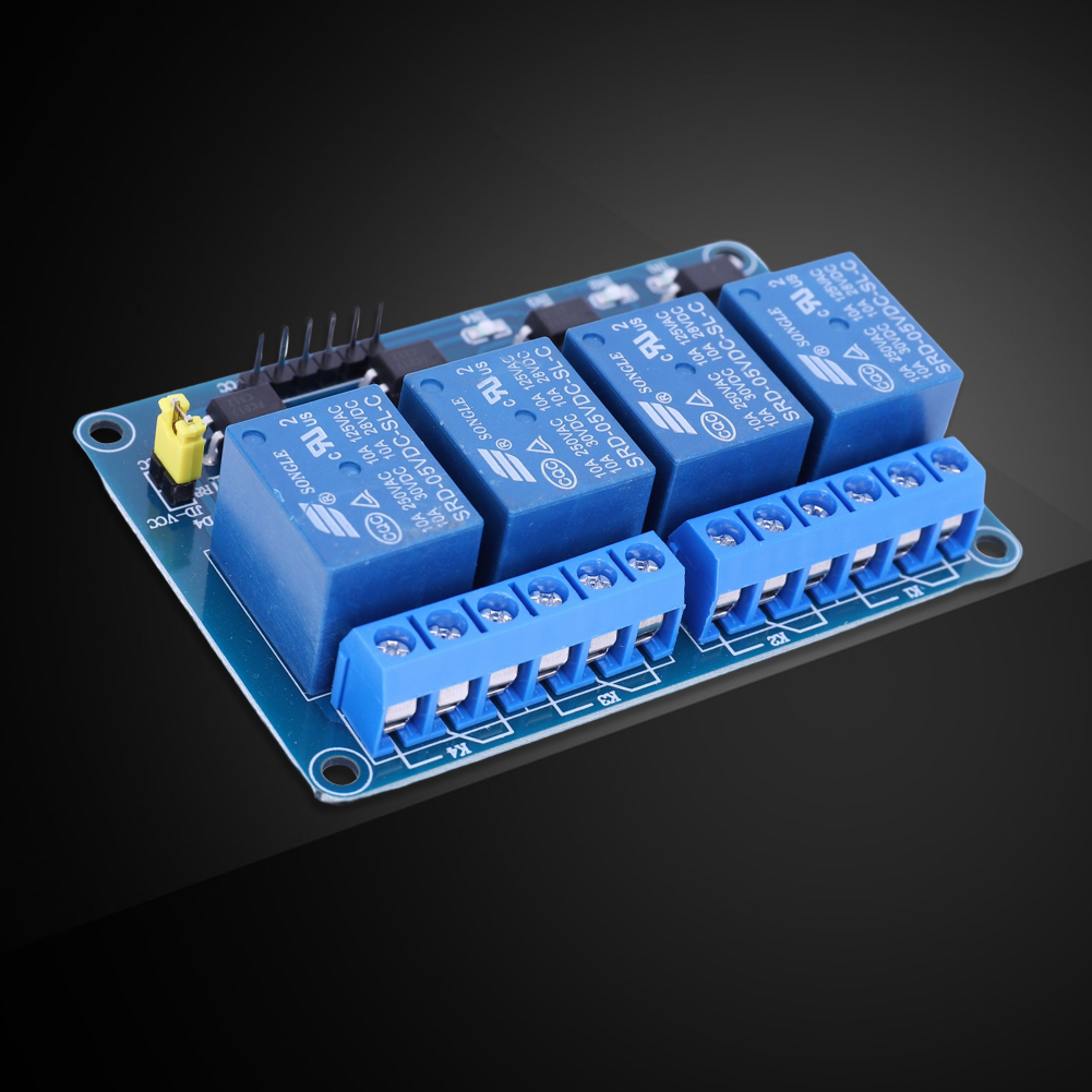 5V 12V 4 ช่องรีเลย์บอร์ดพร้อมร - Relay Module 5V บทวิจารณ์และราคา