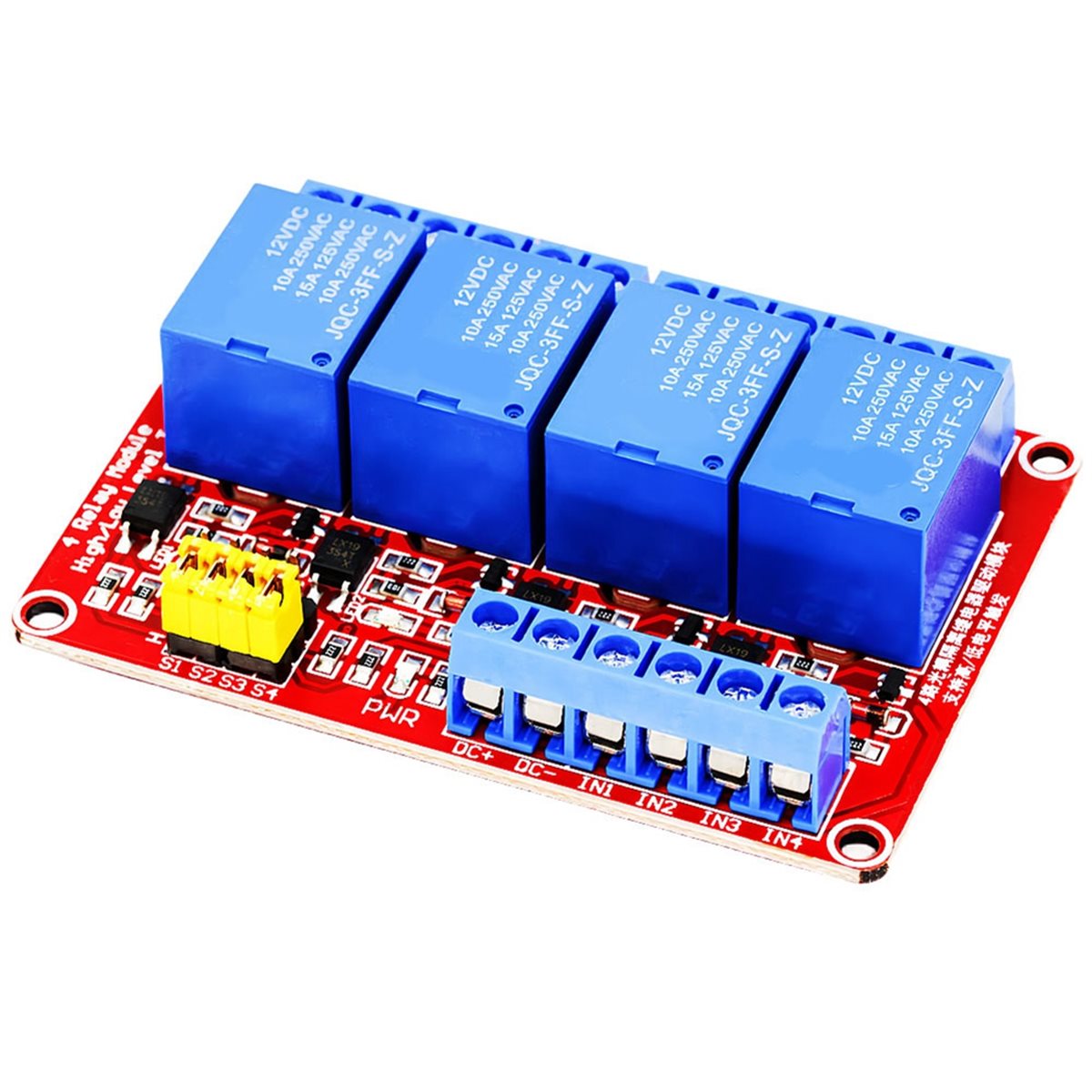 A49T โมดูลรีเลย์ 4 ช่อง 5V 12V - Relay Module 5V บทวิจารณ์และราคา