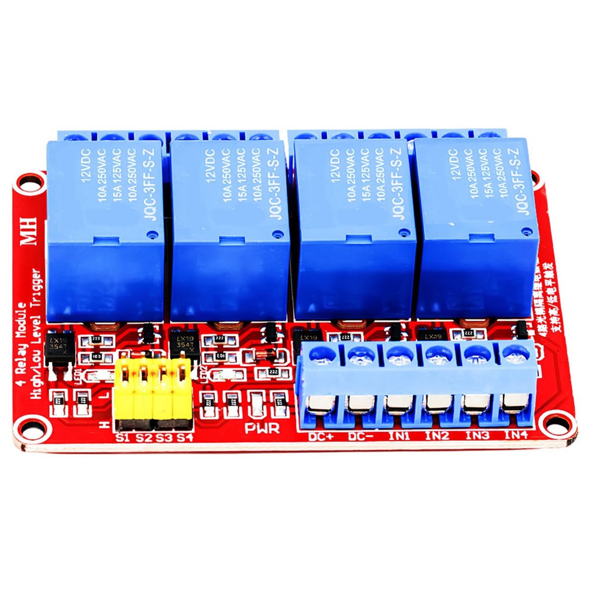 A49T โมดูลรีเลย์ 4 ช่อง 5V 12V - Relay Module 5V บทวิจารณ์และราคา