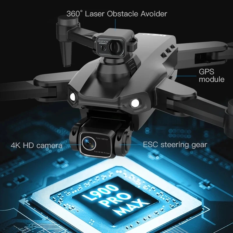 L900 Pro MAX GPS โดรน 4K Profe - Diy Drone Electronics บทวิจารณ์และราคา