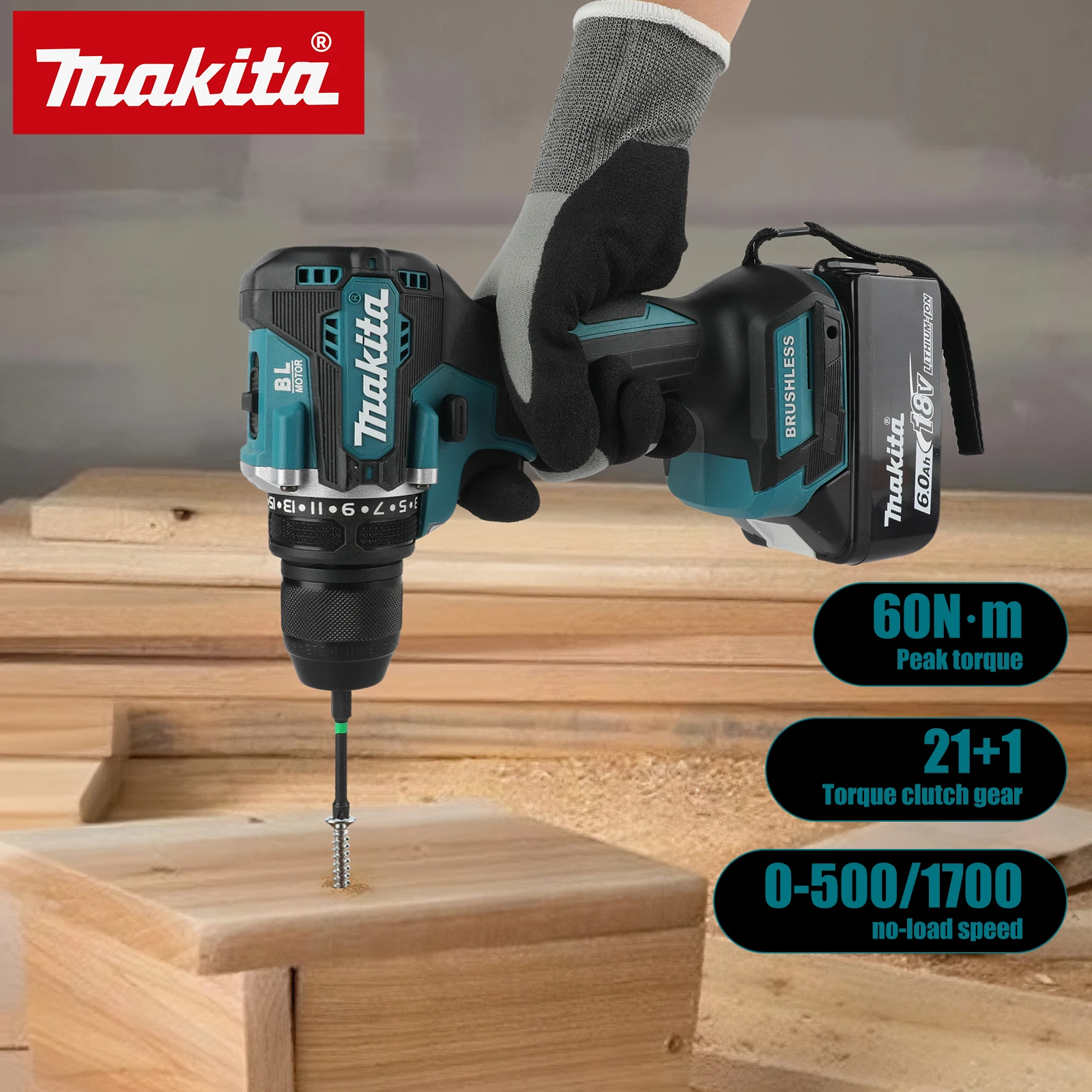 สว่านไร้สาย Makita DDF487 18V  - Makita Drill Ddf484 บทวิจารณ์และราคา
