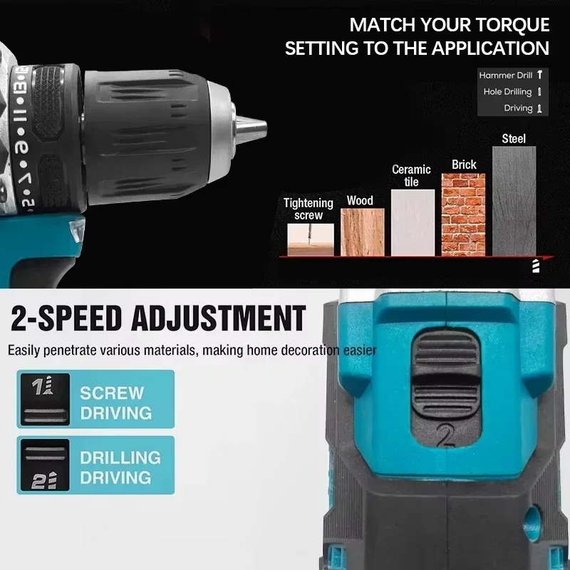 สว่านโรตารี่ไร้สาย Makita DDF4 - Makita Drill Ddf484 บทวิจารณ์และราคา