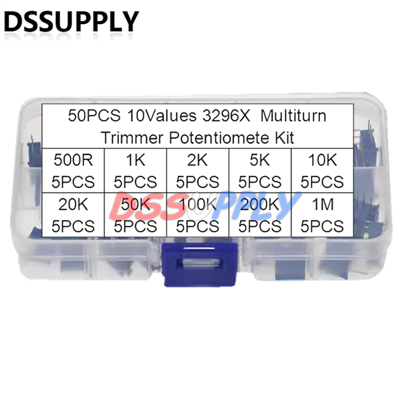 50ชิ้นชุดตัวต้านทานแบบปรับละเอ - Diy Electronics Com บทวิจารณ์และราคา