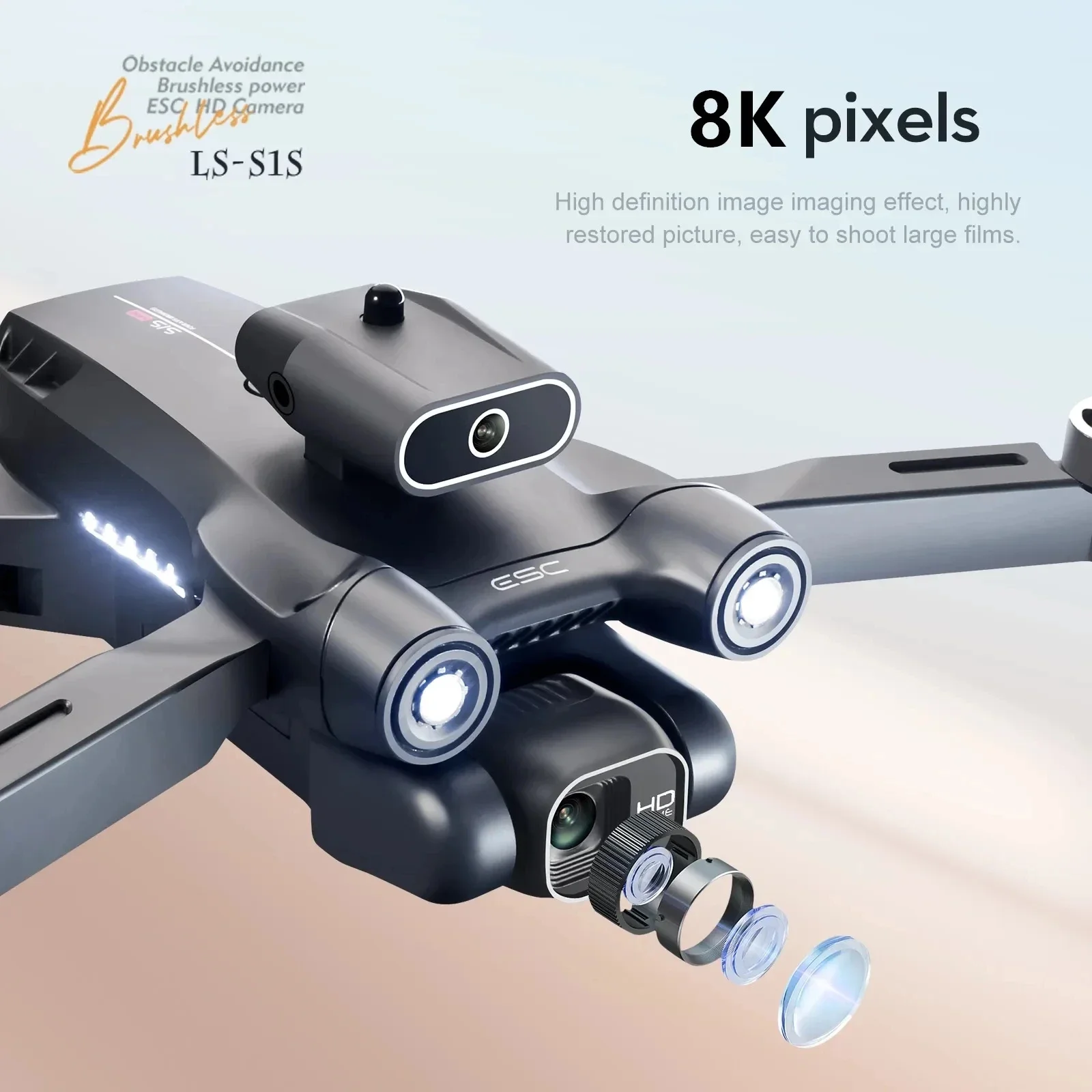 โดรนติด GPS 5G S1S ใหม่กล้องโด - Diy Drone Electronics บทวิจารณ์และราคา