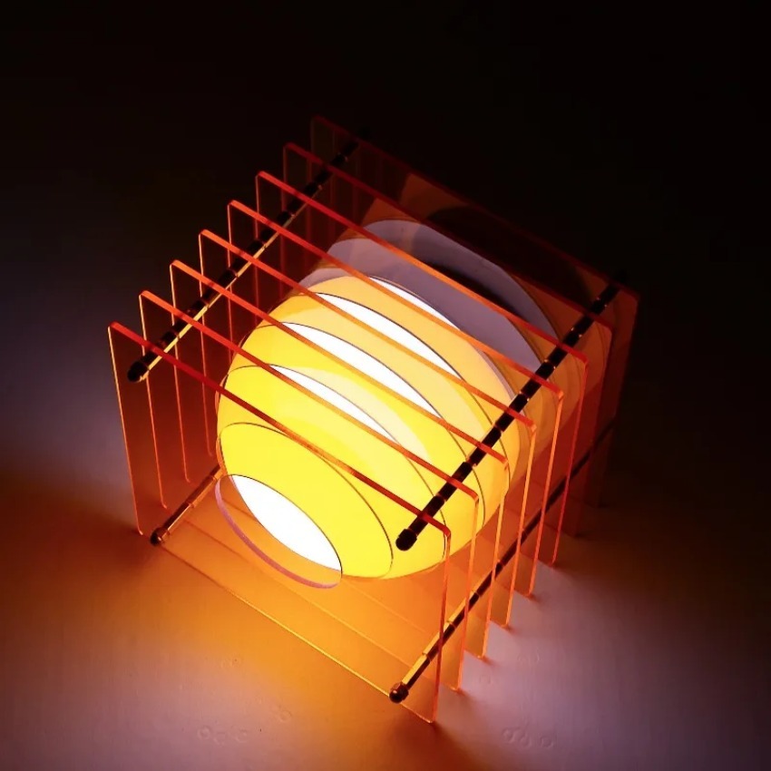 DIY อะคริลิคพันชั้นโคมไฟโคมไฟด - Diy Lamp Electronics บทวิจารณ์และราคา
