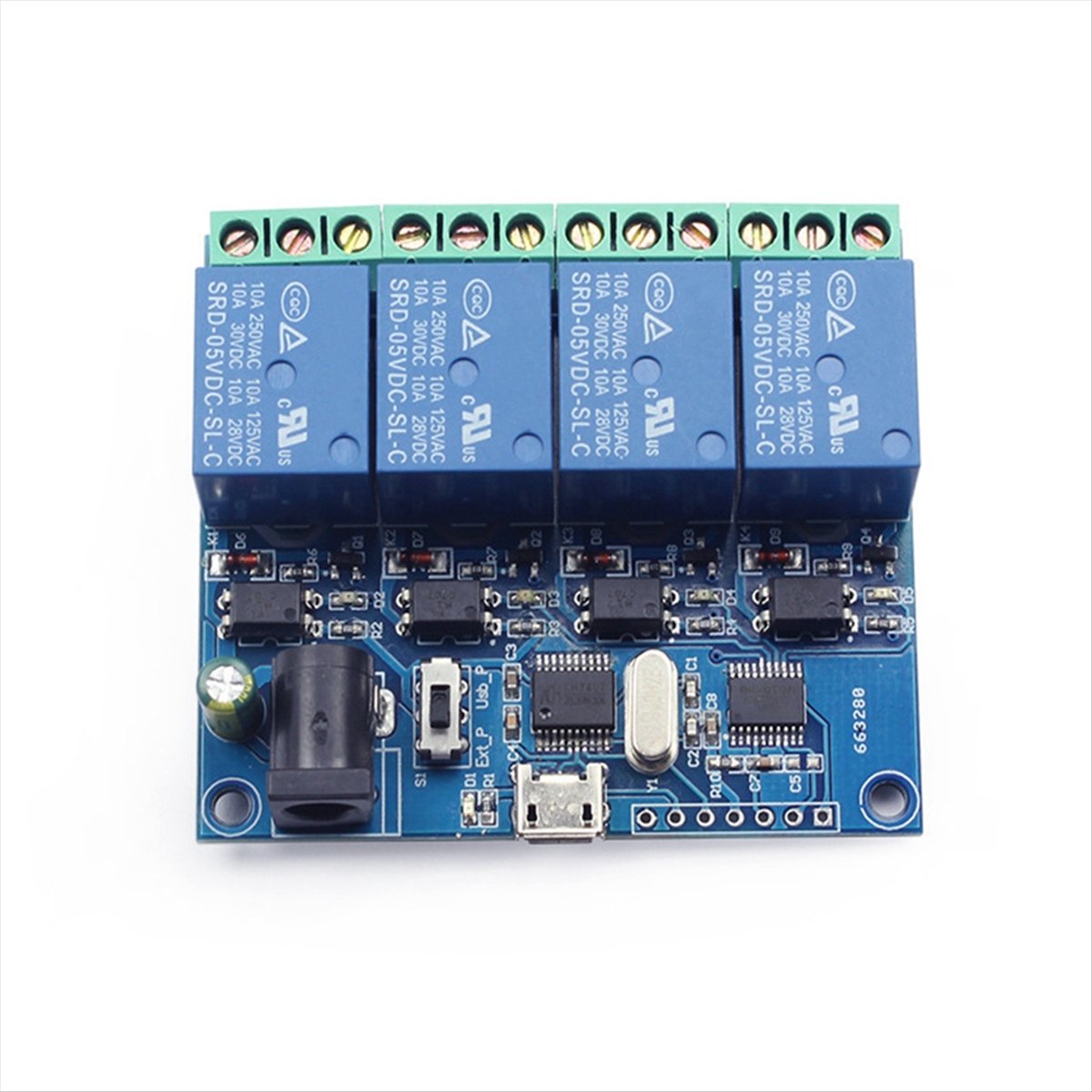 AT42 โมดูลรีเลย์ USB 4 ช่อง LC - Relay Module 5V บทวิจารณ์และราคา