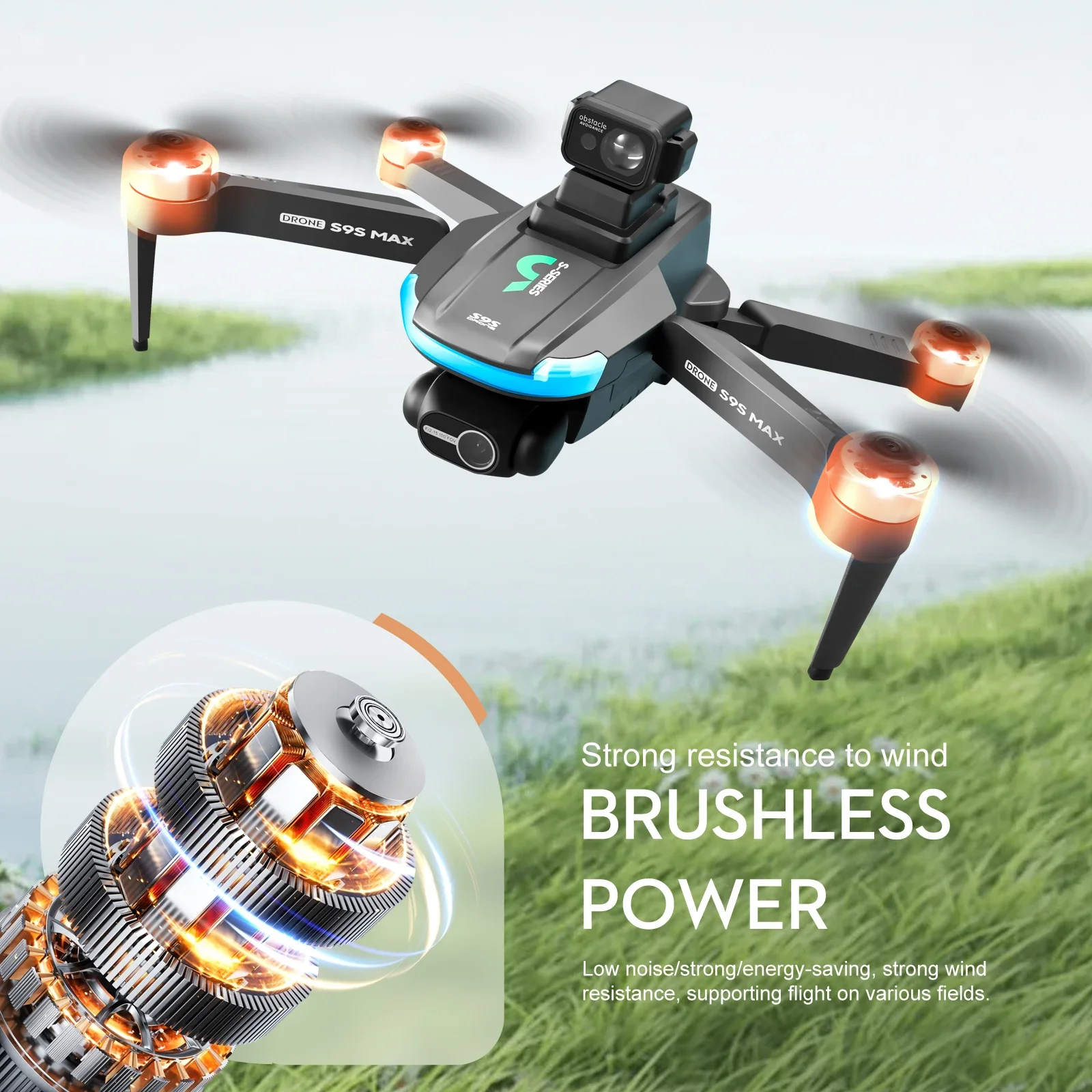 ใหม่S9S MAX MINI Drone 4K 2 แก - Diy Drone Electronics บทวิจารณ์และราคา