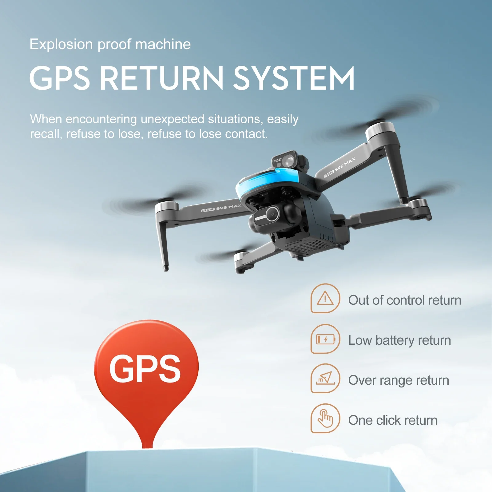 ใหม่S9S MAX MINI Drone 4K 2 แก - Diy Drone Electronics บทวิจารณ์และราคา