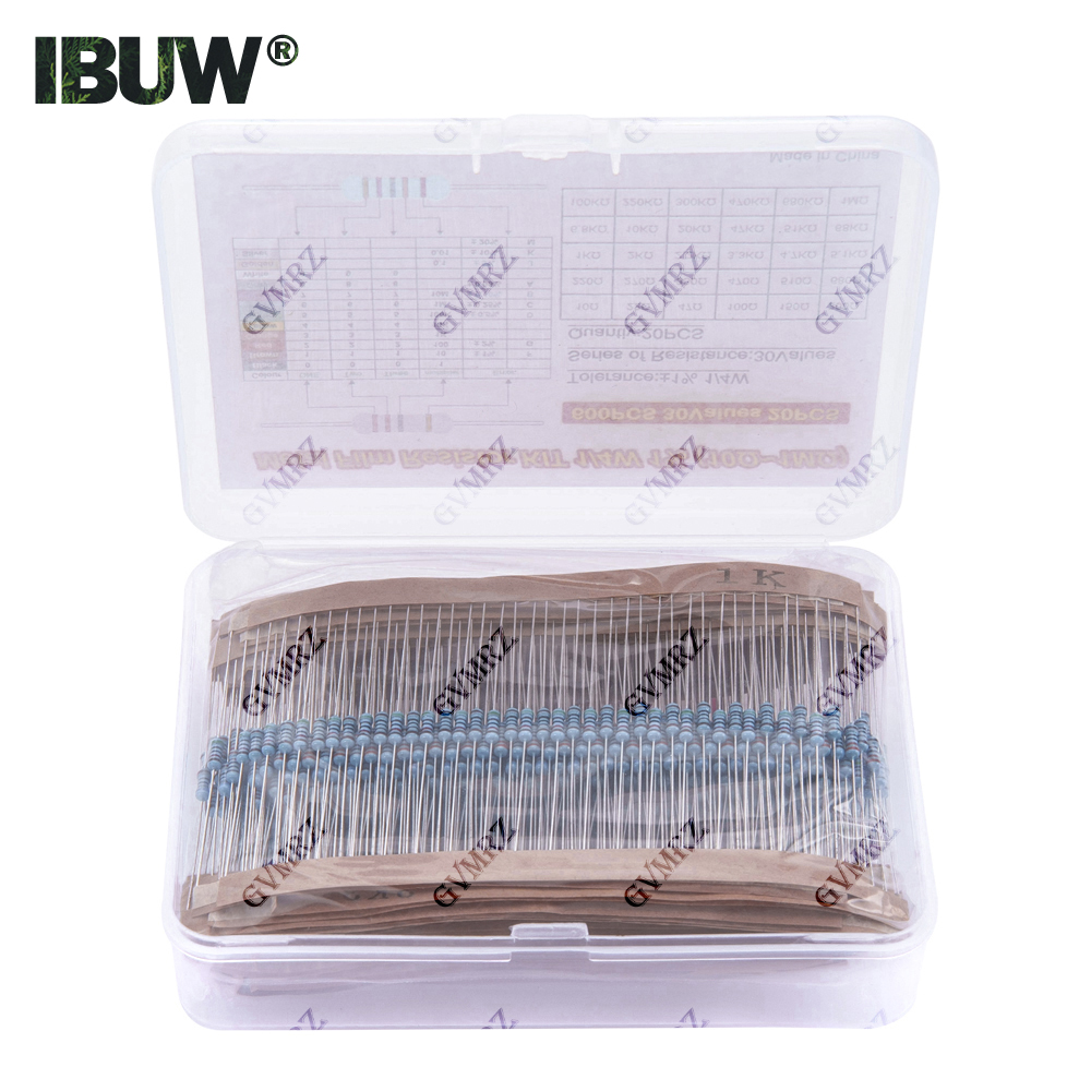 ชุดตัวต้านทานฟิล์มโลหะ 600 ชิ้ - Diy Electronics Com บทวิจารณ์และราคา