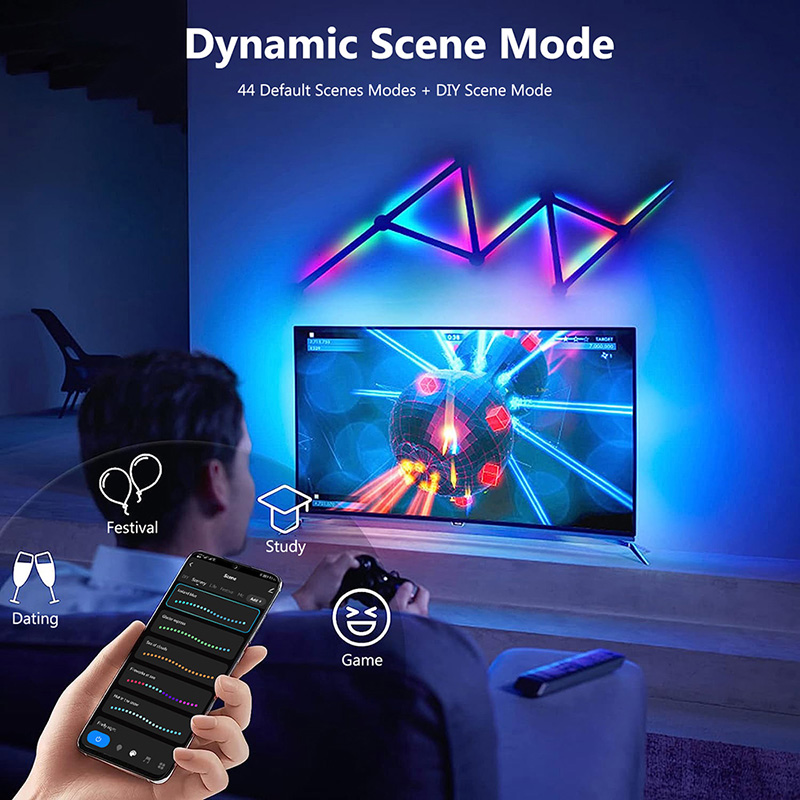 โคมไฟติดผนัง RGB อัจฉริยะ, ไฟ  - Diy Lamp Electronics บทวิจารณ์และราคา