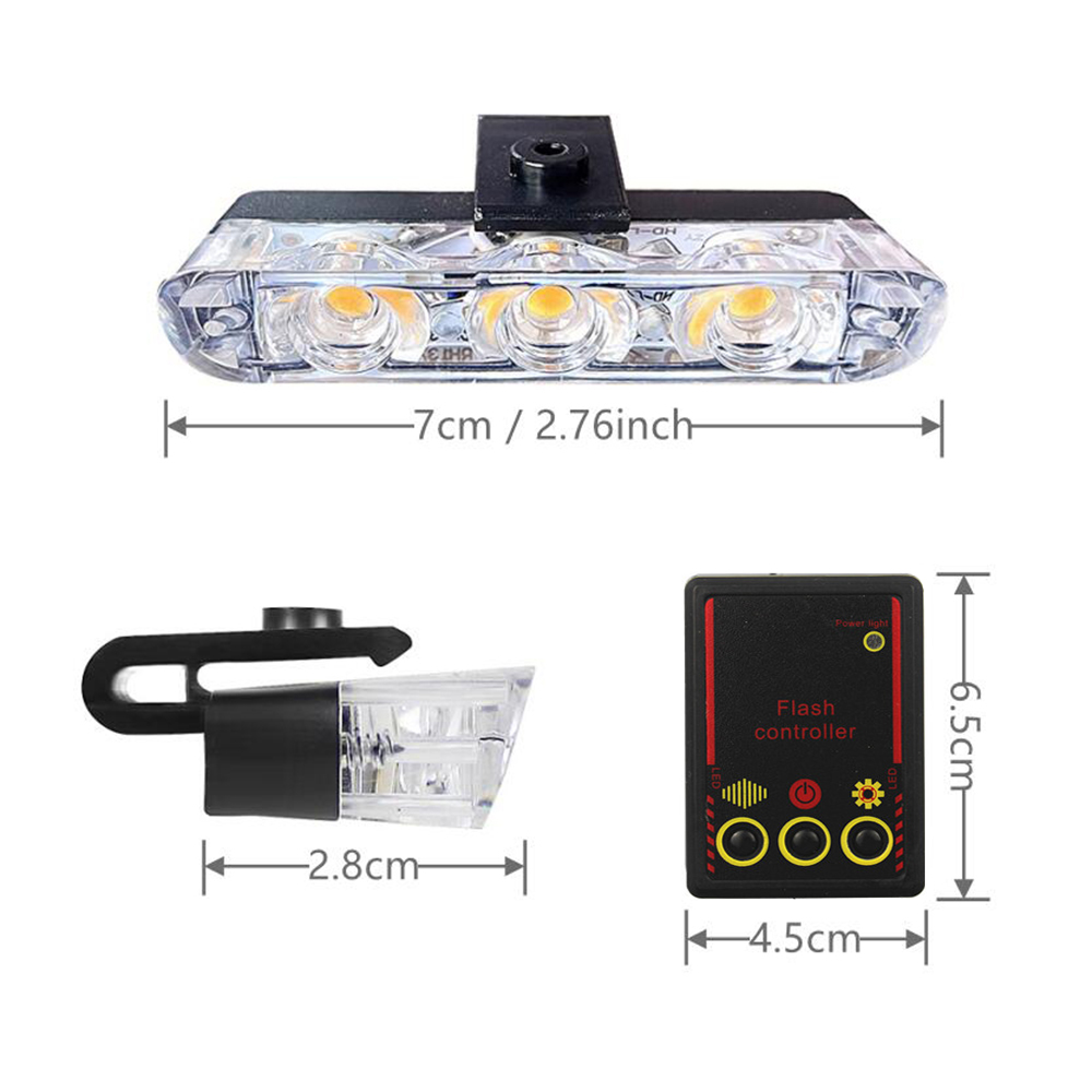 ไฟสโตรบติดกระจังหน้ารถยนต์ 12V - Diy Lamp Electronics บทวิจารณ์และราคา