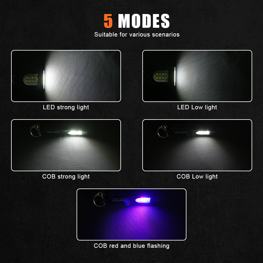 ไฟฉายพวงกุญแจ LED COB มินิอเนก - Diy Lamp Electronics บทวิจารณ์และราคา