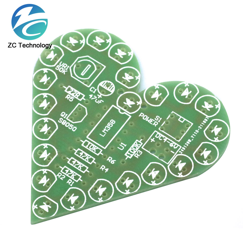 ชุด DIY Heart Shape หายใจชุด D - Diy Electronics For Kids บทวิจารณ์และราคา