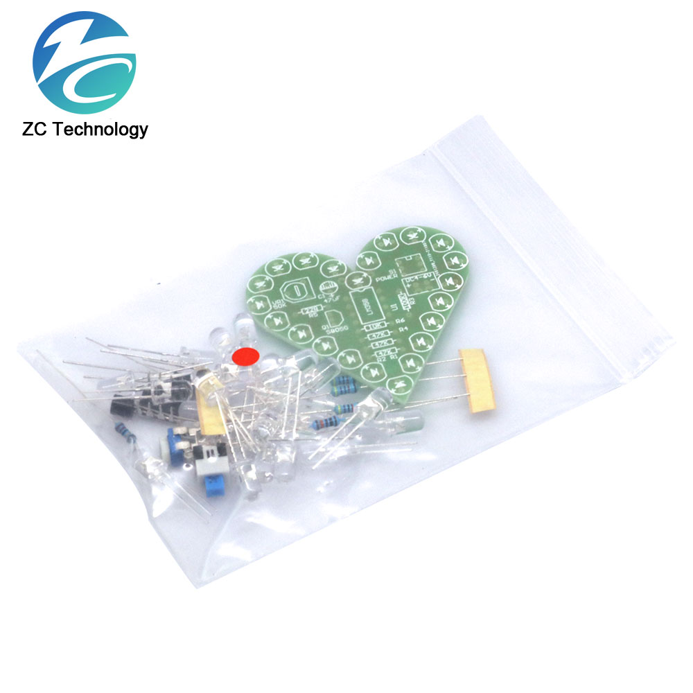 ชุด DIY Heart Shape หายใจชุด D - Diy Electronics For Kids บทวิจารณ์และราคา