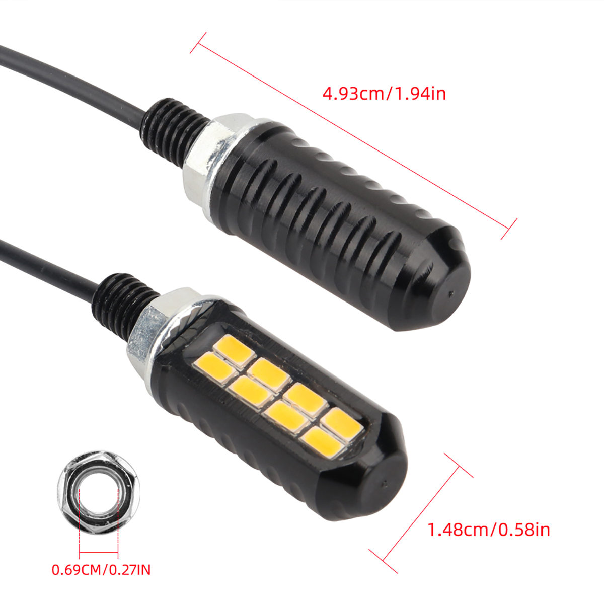 หลอดไฟ LED สำหรับมอเตอร์ไซค์ 1 - Diy Lamp Electronics บทวิจารณ์และราคา