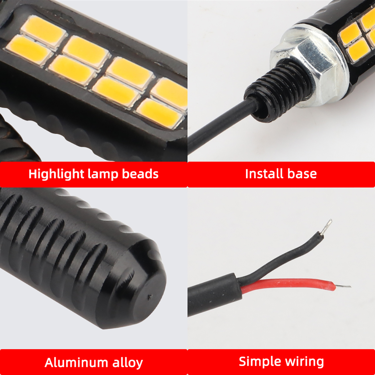หลอดไฟ LED สำหรับมอเตอร์ไซค์ 1 - Diy Lamp Electronics บทวิจารณ์และราคา