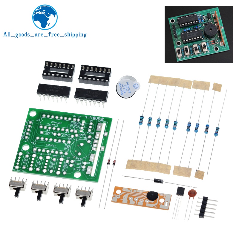 16 เพลงเสียงกล่อง BOX-16 Board - Diy Electronics Com บทวิจารณ์และราคา