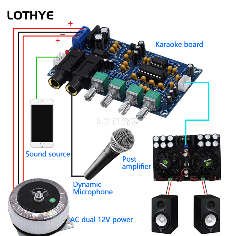 PT2399 ไมโครโฟนเครื่องขยายเสีย - Diy Electronics Audio บทวิจารณ์และราคา