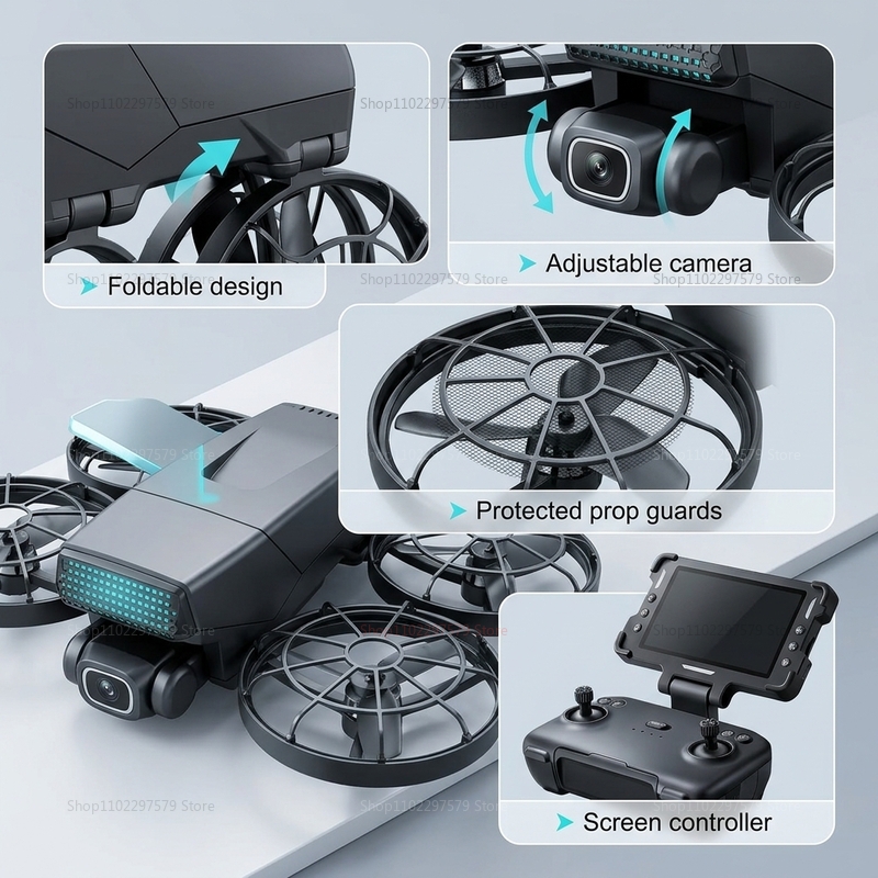 โดรนรุ่นใหม่ M8 GPS 8K ระดับมื - Diy Drone Electronics บทวิจารณ์และราคา