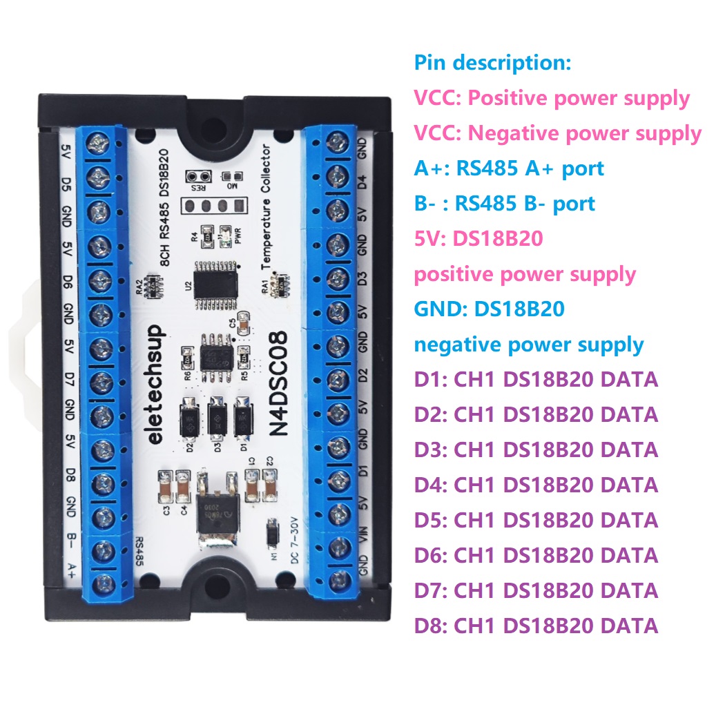 8-Way 1-Wire DS18B20 เซ็นเซอร์ - Ds18B20 Temperature Sensor บทวิจารณ์และราคา