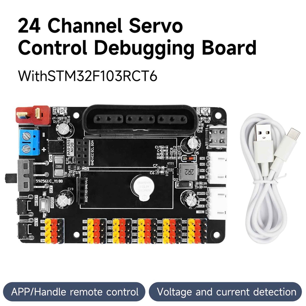 บอร์ดควบคุมเซอร์โว PWM 24 ช่อง - Diy Electronics Tools บทวิจารณ์และราคา