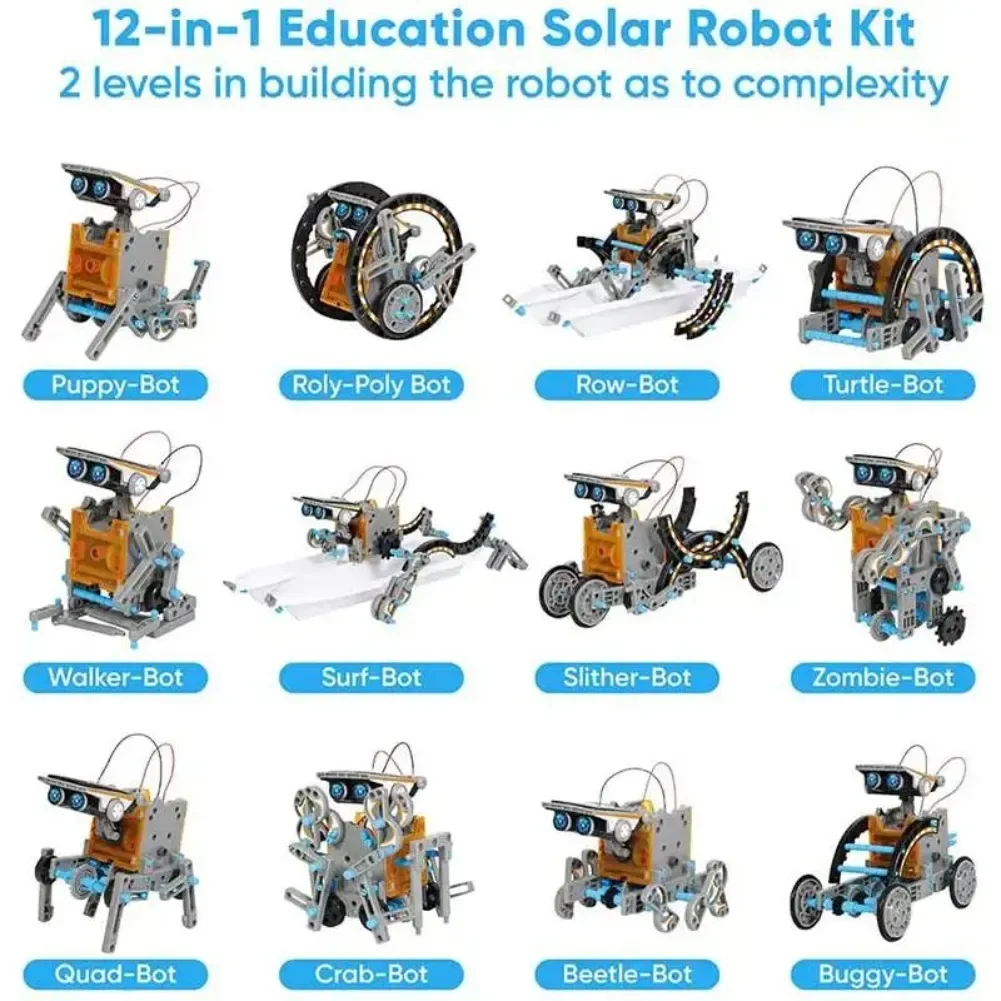 13 in 1 พลังงานแสงอาทิตย์หุ่นย - Diy Electronics Com บทวิจารณ์และราคา